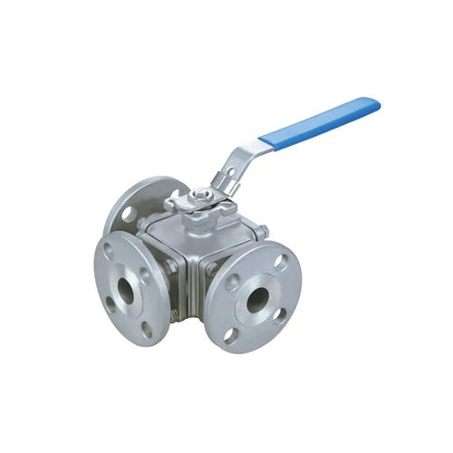 MAC 3-Way Ball Valve Stainless Steel Class 150 Flanged Photo